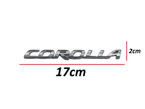 Toyota Corolla 02-25 Arka Bagaj Krom Corolla Yazısı