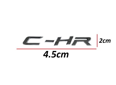 Toyota C-HR 16-19 Arka Bagaj Krom C-HR Yazısı