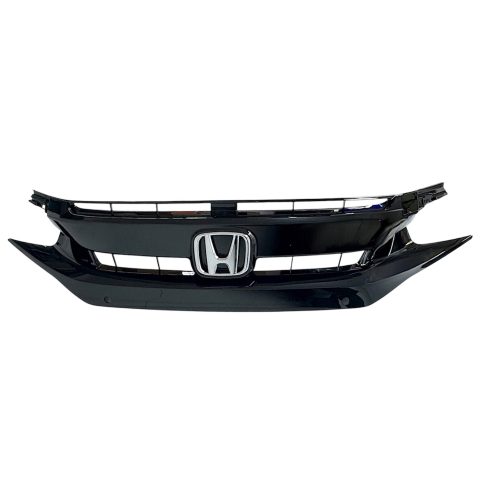 Honda Civic 16-18 Ön Panjur (Siyah/Park Sensör Delikli/Armalı)