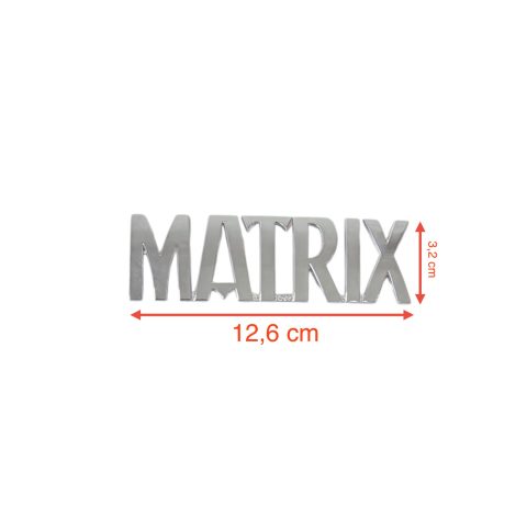 Hyundai Matrix 01-06 Arka Bagaj Krom Matrix Yazısı